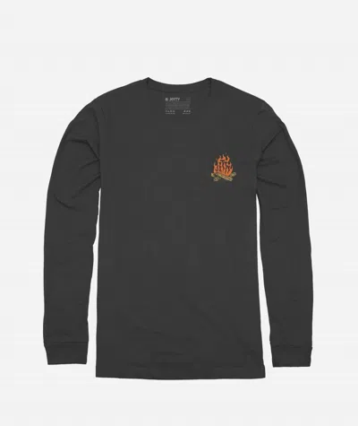 Jetty Men's Warm Up Long Sleeve Tee In Black