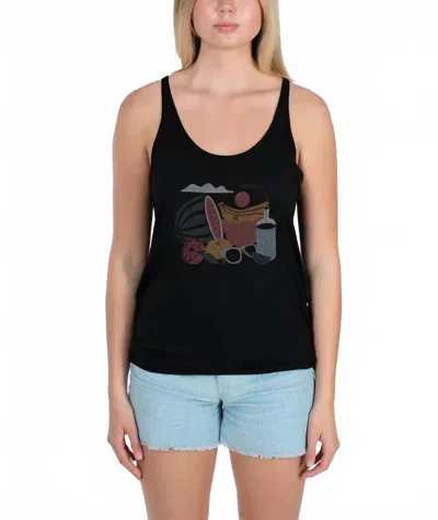 Jetty Still Life Tank Top In Black