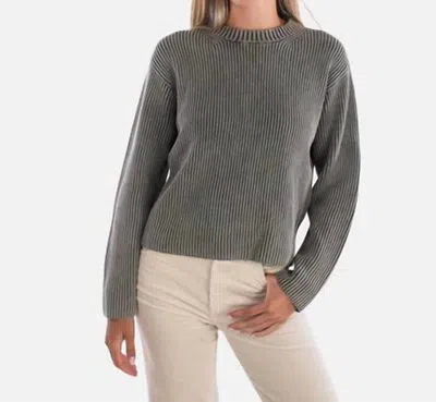 Jetty Women's Sundrenched Crewneck Sweater In Olive In Green