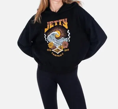 Jetty Women's Whitecap Hoodie In Black