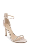 Jewel Badgley Mischka Adriane Jeweled Strap Sandal In Champagne