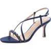 Jewel Badgley Mischka Alexis Womens Embellished Satin Slingback Sandals In Multi