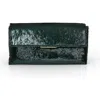 Jewel Badgley Mischka Angel Soft Faux Pony Hair Envelope Clutch In Green