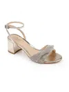 JEWEL BADGLEY MISCHKA ANSLEY WOMENS FAUX LEATHER ANKLE STRAP