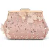 Jewel Badgley Mischka Bea Couture Pouch Clutch In Pink