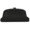 Jewel Badgley Mischka Brielle Crystal Pouch Clutch In Black