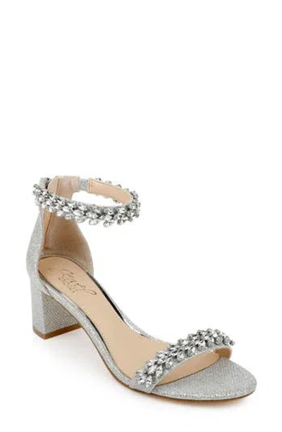 Jewel Badgley Mischka Bronwen Sandal In Silver