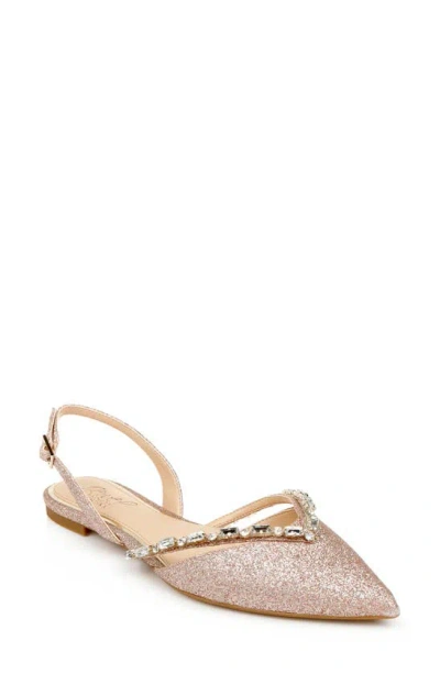 JEWEL BADGLEY MISCHKA JEWEL BADGLEY MISCHKA CAMDEN POINTED TOE SLINGBACK FLAT