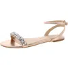 Jewel Badgley Mischka Ohara Ankle Strap Sandal In Gold