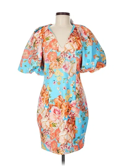 Jewel Badgley Mischka Cocktail Dress In Blue