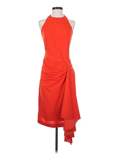 Pre-owned Jewel Badgley Mischka Cocktail Dress In Red