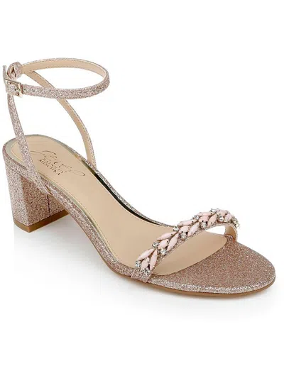 Jewel Badgley Mischka Danni Ankle Strap Sandal In Pink