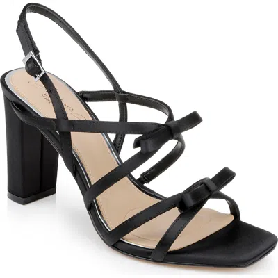 Jewel Badgley Mischka Eliza Strappy Slingback Sandal In Black