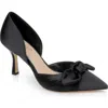 Jewel Badgley Mischka Emelia D'orsay Pointed Toe Pump In Black