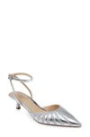 Jewel Badgley Mischka Fable Ankle Strap Pointed Toe Pump