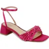 Jewel Badgley Mischka Fallon Ankle Strap Sandal In Pink