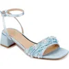 Jewel Badgley Mischka Fallon Ankle Strap Sandal In Blue