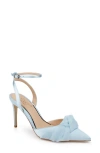 Jewel Badgley Mischka Federica Ankle Strap Pointed Toe Pump