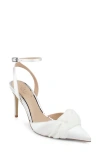Jewel Badgley Mischka Federica Ankle Strap Pointed Toe Pump