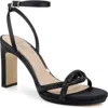 Jewel Badgley Mischka Fila Ankle Strap Platform Sandal In Black