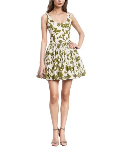 Jewel Badgley Mischka Floral Tank Dress In Green