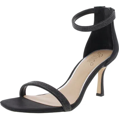 Jewel Badgley Mischka Genny Womens Open Toe Stilletto Ankle Strap In Black