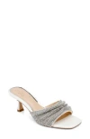 Jewel Badgley Mischka Humor Slide Sandal In White
