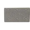 Jewel Badgley Mischka Julia Crystal Bow Flap Clutch In Gray