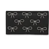 Jewel Badgley Mischka Julia Crystal Bow Flap Clutch In Black