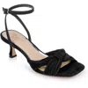 Jewel Badgley Mischka Jw5233 Womens Bow Manmade Ankle Strap In Black