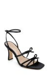Jewel Badgley Mischka Kiyomi Dress Evening Sandal In Black Satin