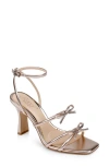 Jewel Badgley Mischka Kiyomi Ankle Strap Sandal In Rose Gold Metallic