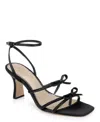 Jewel Badgley Mischka Kiyomi Dress Evening Sandal In Black Satin