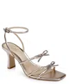 Jewel Badgley Mischka Kiyomi Ankle Strap Sandal In Rose Gold Metallic