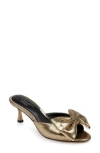 Jewel Badgley Mischka Kora Slide Sandal In Gold Metallic