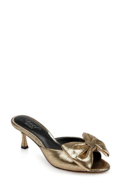 Jewel Badgley Mischka Kora Slide Sandal In Gold