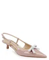 Jewel Badgley Mischka Krystia Evening Pump In Blush Patent Pu