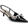 Jewel Badgley Mischka Krystia Evening Pump In Black Patent