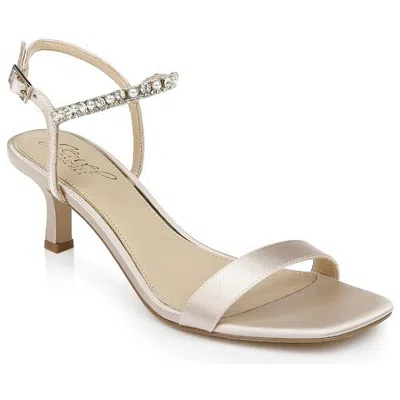 Jewel Badgley Mischka Lalita Womens Open Toe Ankle Strap Heels