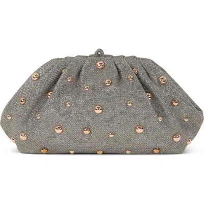 Jewel Badgley Mischka Margot Beaded Pouch Clutch