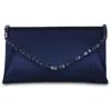 Jewel Badgley Mischka Mika Mix Crystal Neckline Envelope In Blue