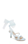Jewel Badgley Mischka Norris Ankle Wrap Sandal In Sky Blue