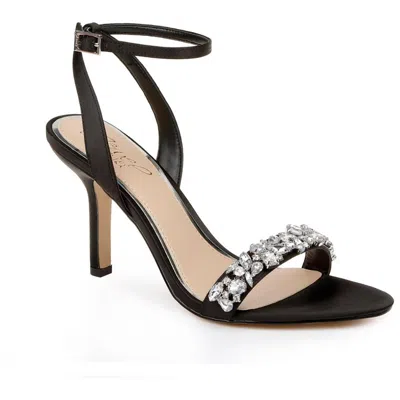 Jewel Badgley Mischka Ojai Womens Satin Ankle Strap Heels