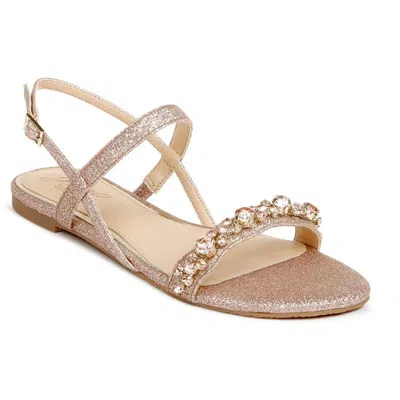 Jewel Badgley Mischka Osmond Womens Glitter Embellish Ankle Strap