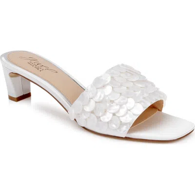Jewel Badgley Mischka Pacific Block Heel Sandal In Multi