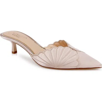 Jewel Badgley Mischka Palmer Mule In Neutral