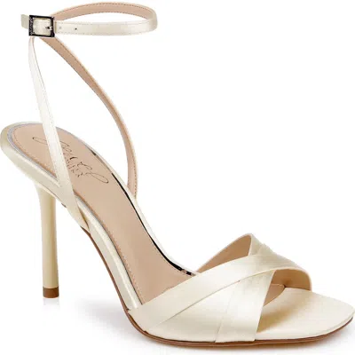 Jewel Badgley Mischka Parisa Ankle Strap Sandal In Neutral