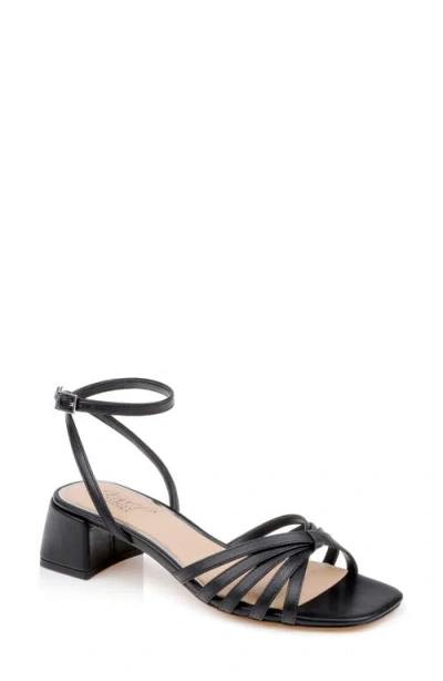 Jewel Badgley Mischka Pasco Ankle Strap Sandal In Black