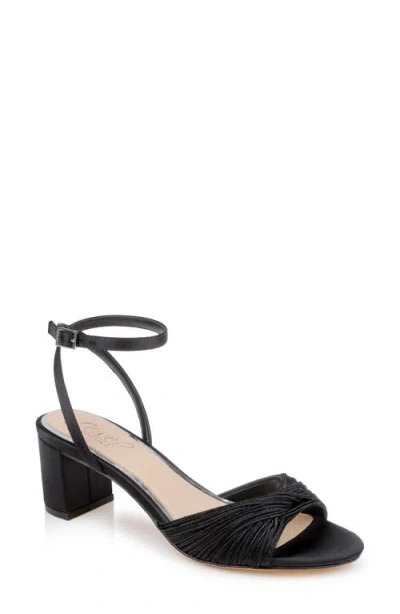 Jewel Badgley Mischka Pretty Ankle Strap Sandal In Black