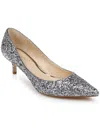 Jewel Badgley Mischka Royalty Kitten Heel Pump In Grey
